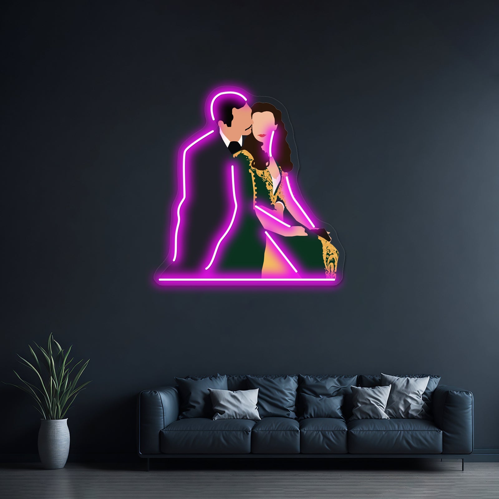Gone With The Wind Artwork Neon Led Signs | Shineneon