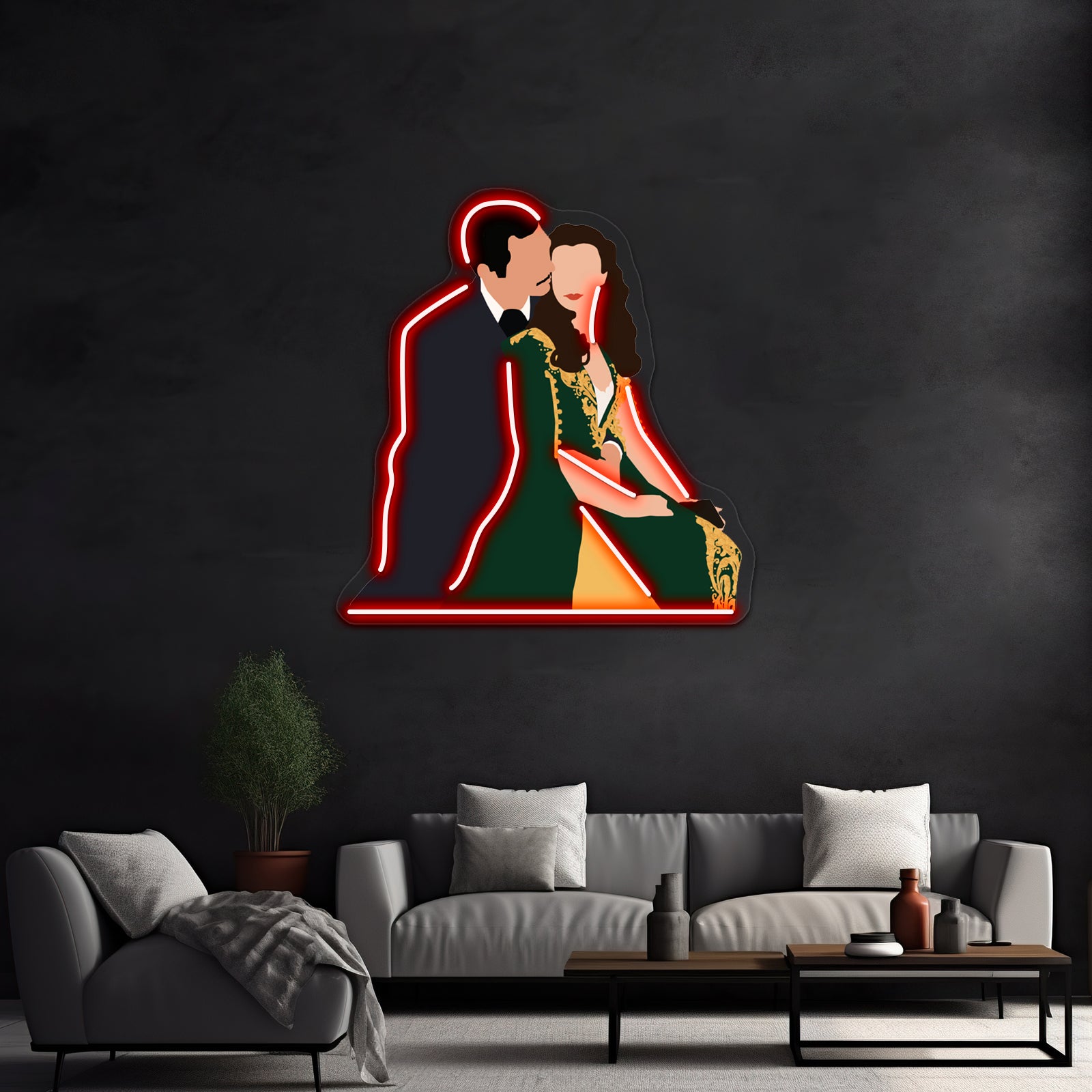 Gone With The Wind Artwork Neon Led Signs | Shineneon