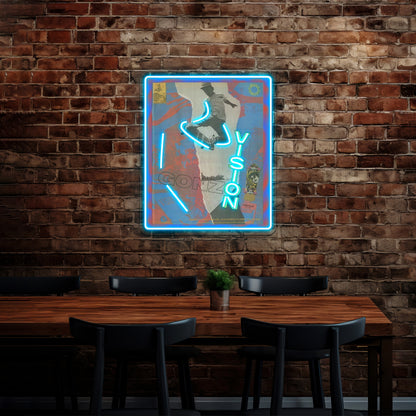 Gonz Artwork Large Neon Signs - Size and dimension reference