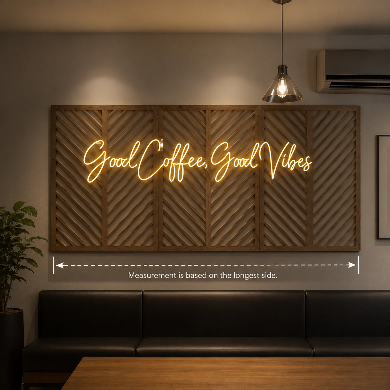 Good Coffee Good Vibes LED Neon Sign - 04 Size Image