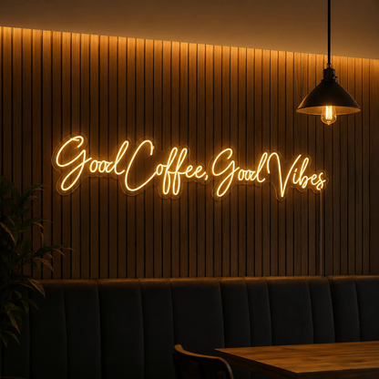 Good Coffee Good Vibes LED Neon Sign - Shineneon