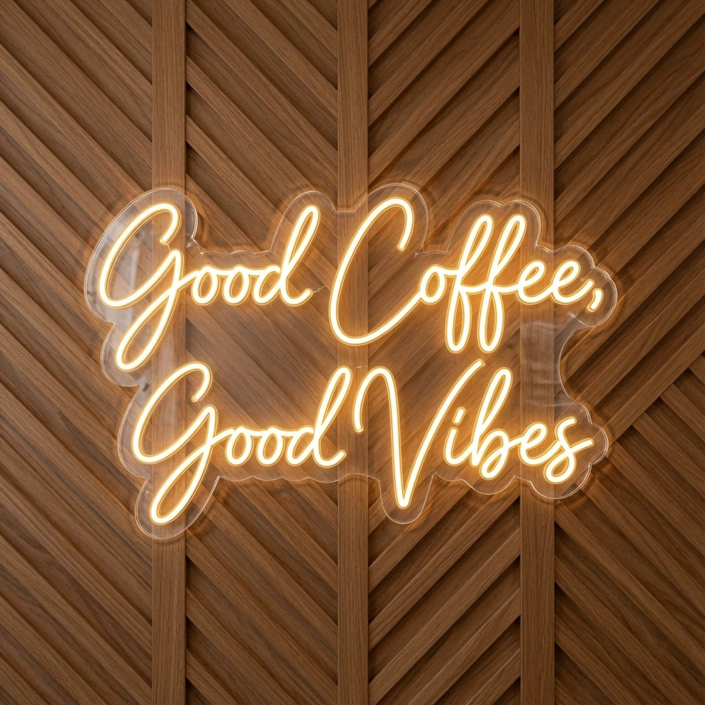 Good Coffee Good Vibes Wall Decor LED Neon Sign - 01 Original Product Image