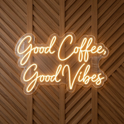 Good Coffee Good Vibes Wall Decor LED Neon Sign - 01 Original Product Image