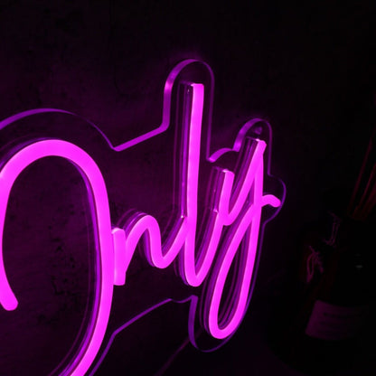 Good Energy Only Pink Led Neon Sign - Shineneon