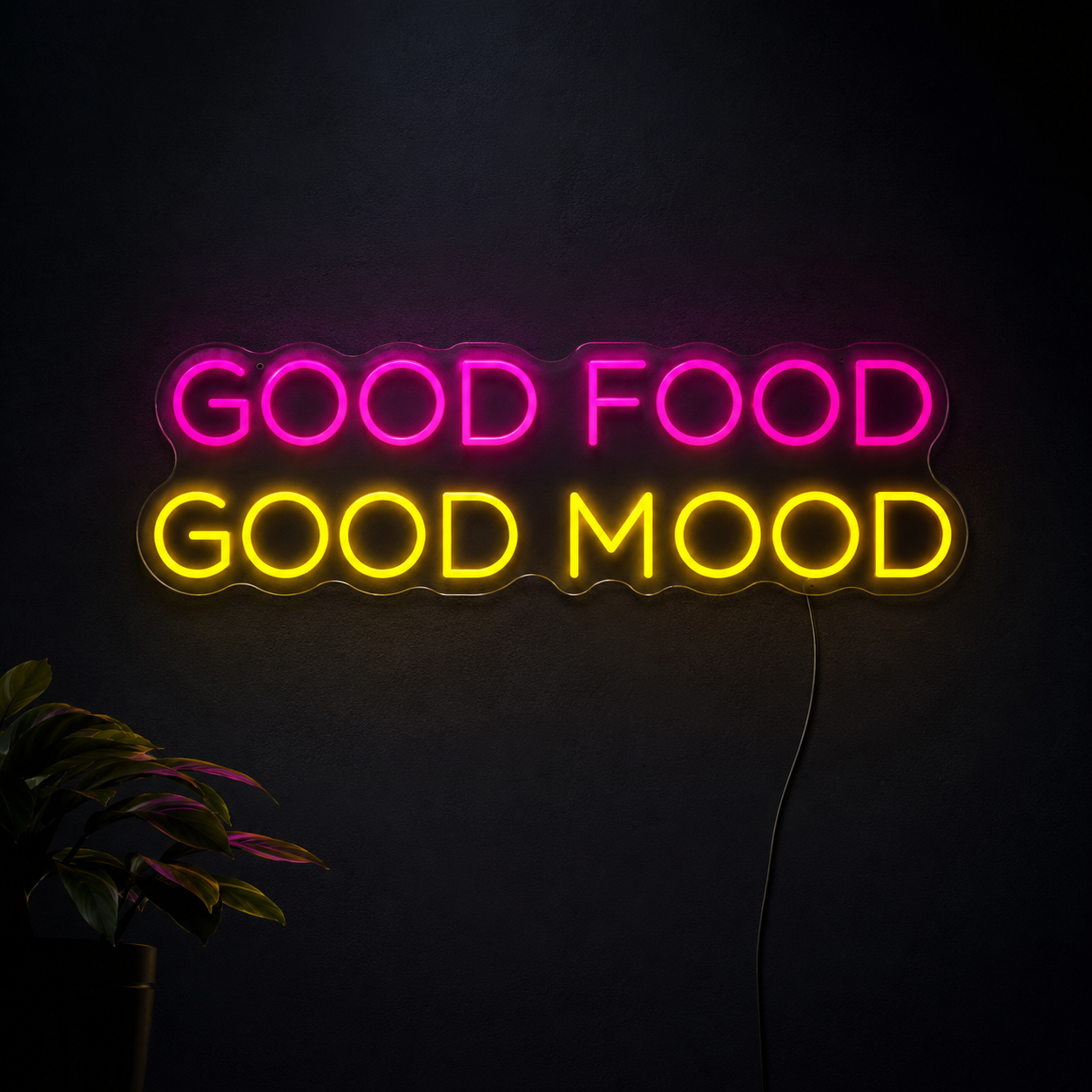 Good Food Good Mood LED Neon Sign - 02 High-Converting Product Image