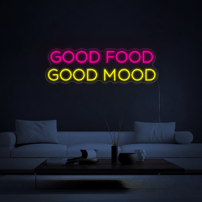 Good Food Good Mood LED Neon Sign - Shineneon