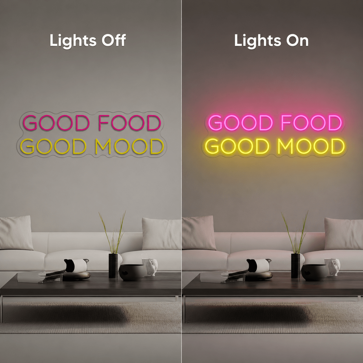 Good Food Good Mood LED Neon Sign - Shineneon