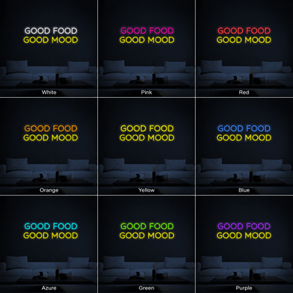 Good Food Good Mood LED Neon Sign - Shineneon