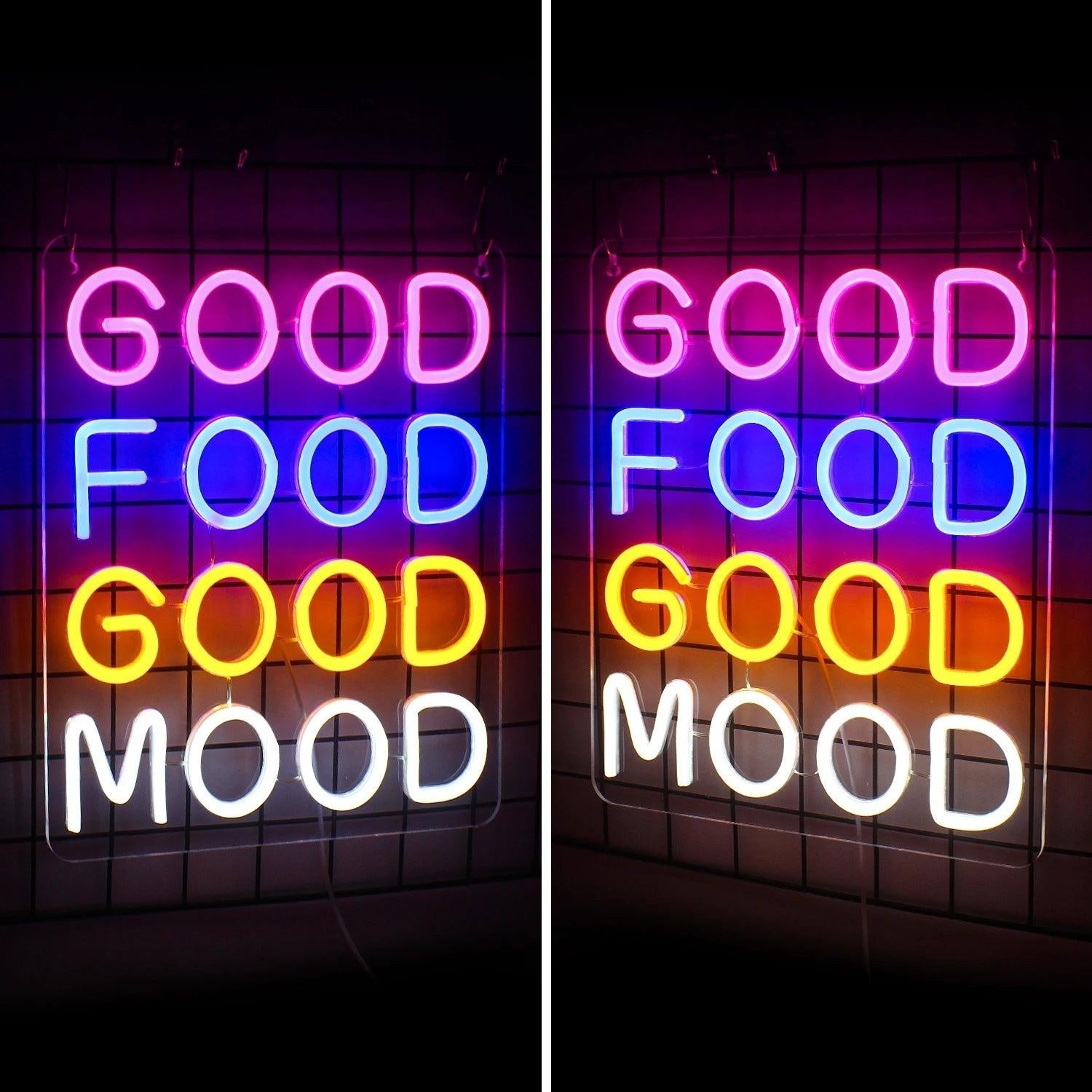 Good Food Good Mood Led Neon Sign For Bar Restaurant Decor - Shineneon