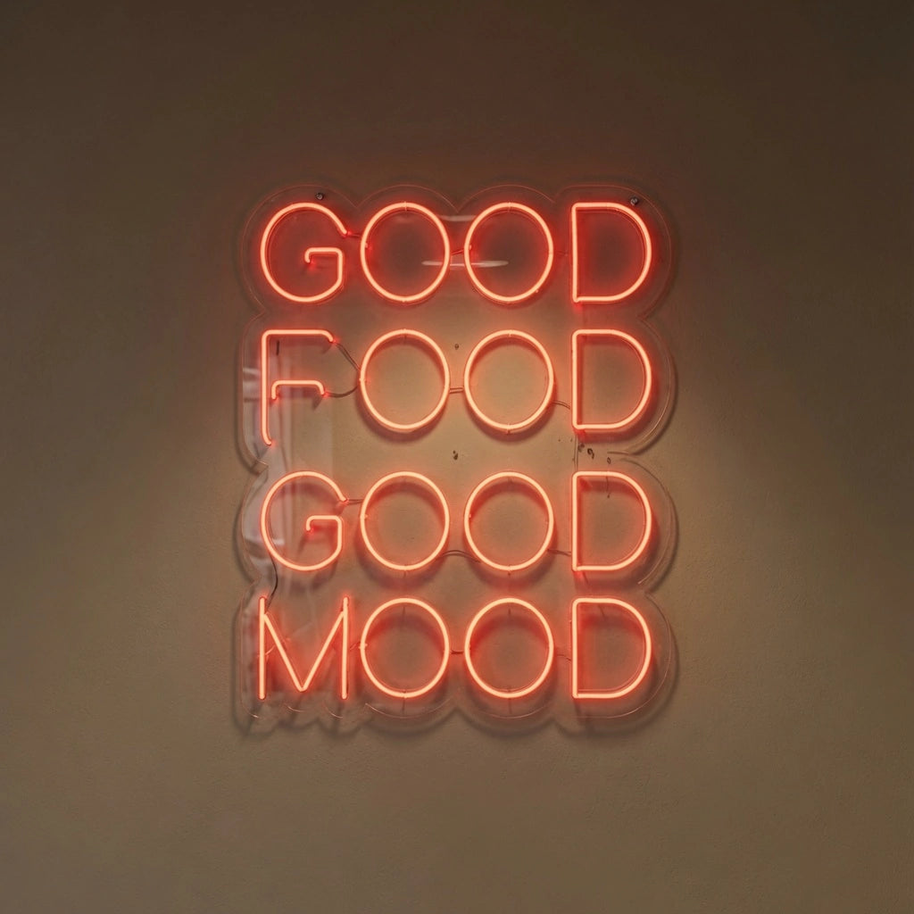 Good Food Good Mood LED Neon Sign Home Decor - 01 Original Product Image
