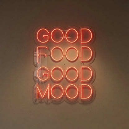 Good Food Good Mood LED Neon Sign Home Decor - 01 Original Product Image