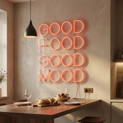 Good Food Good Mood LED Neon Sign Home Decor - 02 High-Converting Product Image