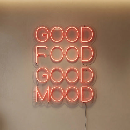 Good Food Good Mood LED Neon Sign Home Decor - 04 Size Image