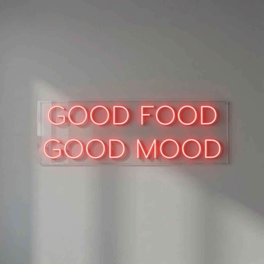 Good Food Good Mood LED Neon Sign Wall Neon Sign - 04 Size Image