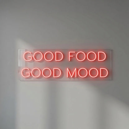 Good Food Good Mood LED Neon Sign Wall Neon Sign - 04 Size Image