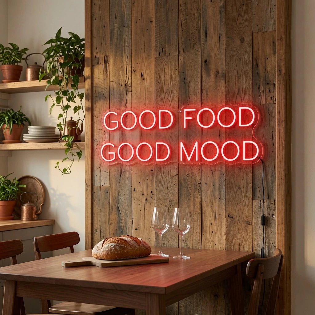 Good Food Good Mood LED Neon Sign Wall Neon Sign - Shineneon
