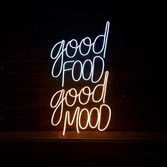 Good Food Good Mood Led Sign Business Neon Sign