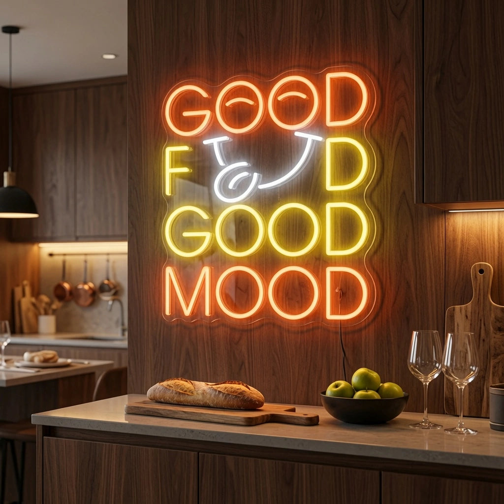 Good Food Is Good Mood Wall Decor LED Neon Sign - 02 High-Converting Product Image