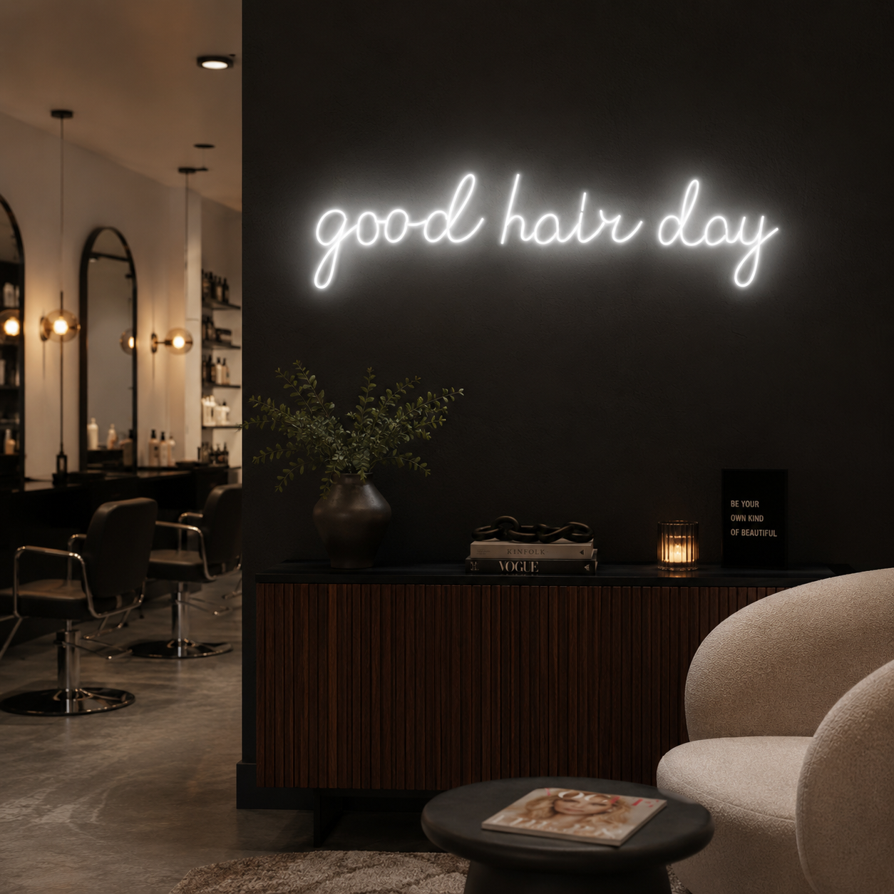 Good Hair Day LED Neon Sign - 02 High-Converting Product Image