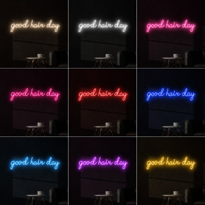 Good Hair Day LED Neon Sign - 05 Color Grid