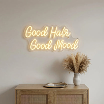 Good Hair Good Mood LED Neon Sign - 04 Size Image