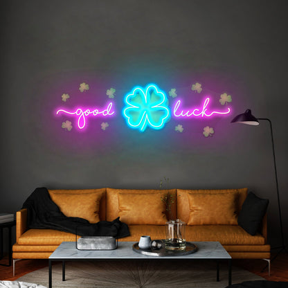 Good Luck Clover Saint Patrick Day Led Signs - Shineneon