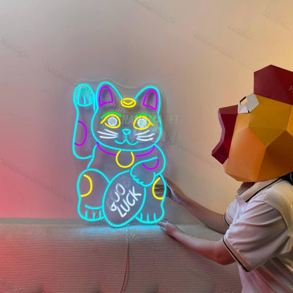 Good Lucky Cat Led Neon Sign Cat Led Neon Sign | Shineneon