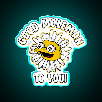 Good Moleman To You Beer Bar Decor Led Neon Sign Rgb Color - Size and dimension reference