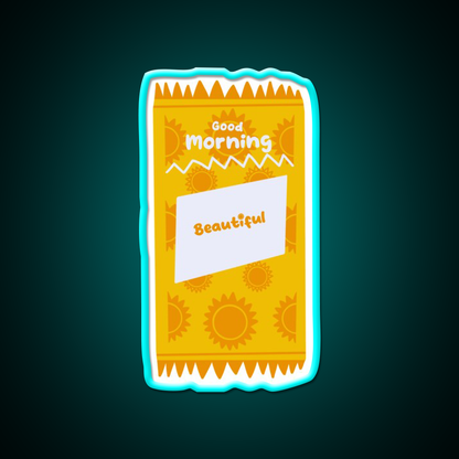 Good Morning Packet Fast Food Led Neon Sign For Burger Place Rgb Color