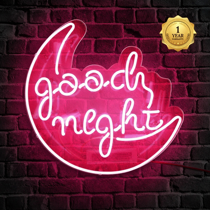 Good Night LED Neon Sign Wall Neon Sign - 03 Real Lifestyle Scene