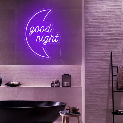 Good Night Moon Led Neon Sign - Shineneon