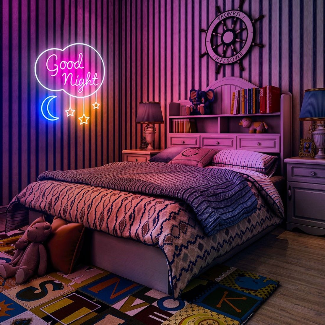 Good Night Moon Star Led Sign Business Neon Sign - Shineneon