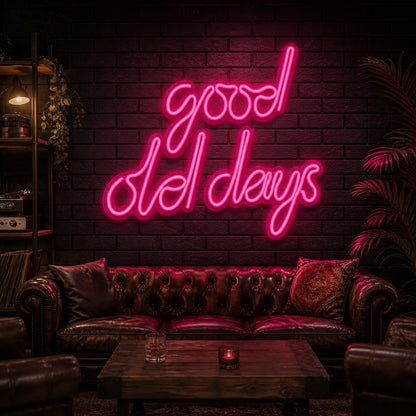 Good Old Days Vintage LED Neon Sign high-converting product image