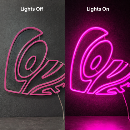 Good Things Ahead Statement Bedroom Decor LED Neon Sign - 06 Day Night Comparison