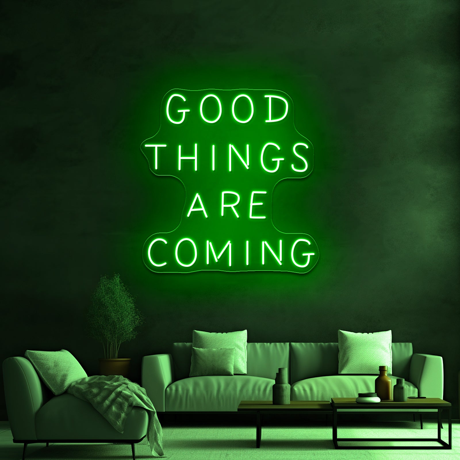 Good Things Are Coming Large Neon Signs