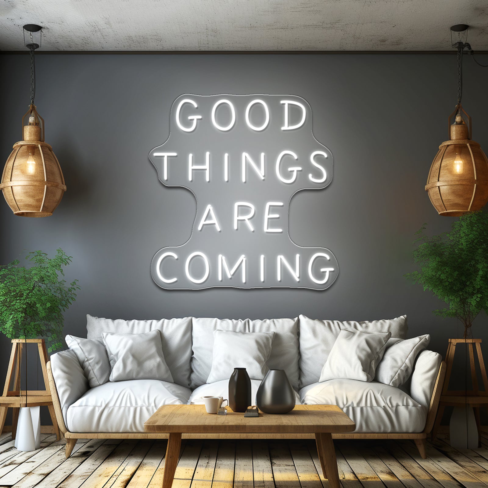 Good Things Are Coming Large Neon Signs