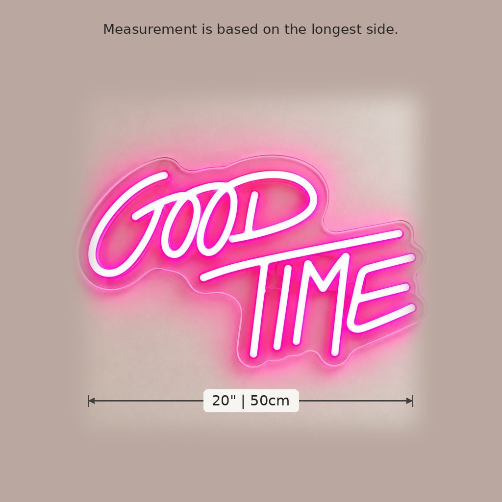 Good Time Pink LED Neon Sign - Shineneon