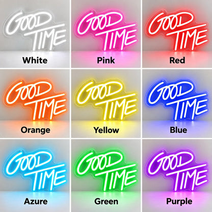 Good Time Pink LED Neon Sign - Shineneon