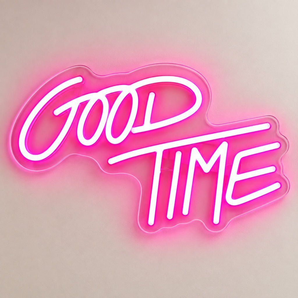 Good Time Pink LED Neon Sign - Shineneon