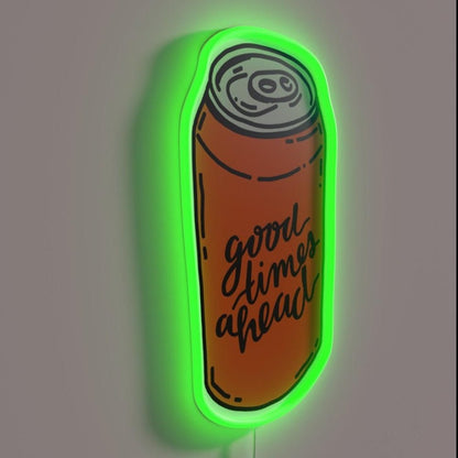 Good Times Ahead Beer Rgb Led Neon Sign - Shineneon