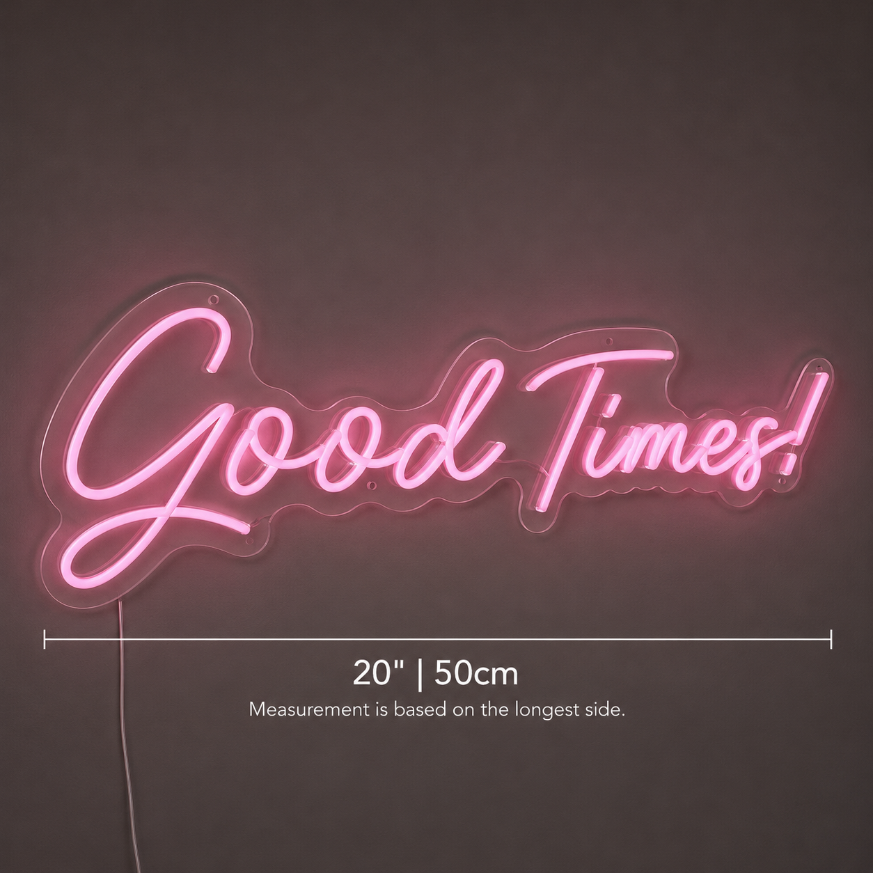 Good Times LED Neon Sign Bedroom Wall Art - 04 Size Image