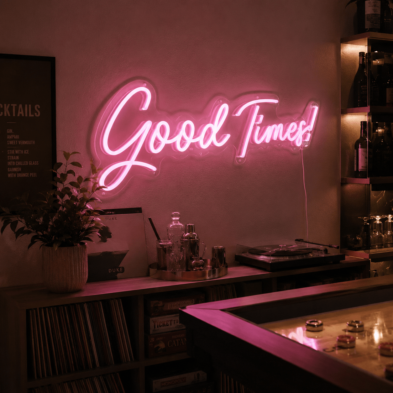 Good Times LED Neon Sign Bedroom Wall Art - Shineneon