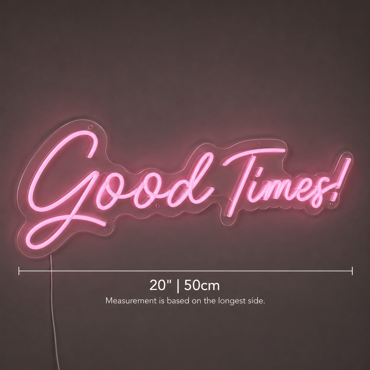 Good Times LED Neon Sign Bedroom Wall Art - Shineneon