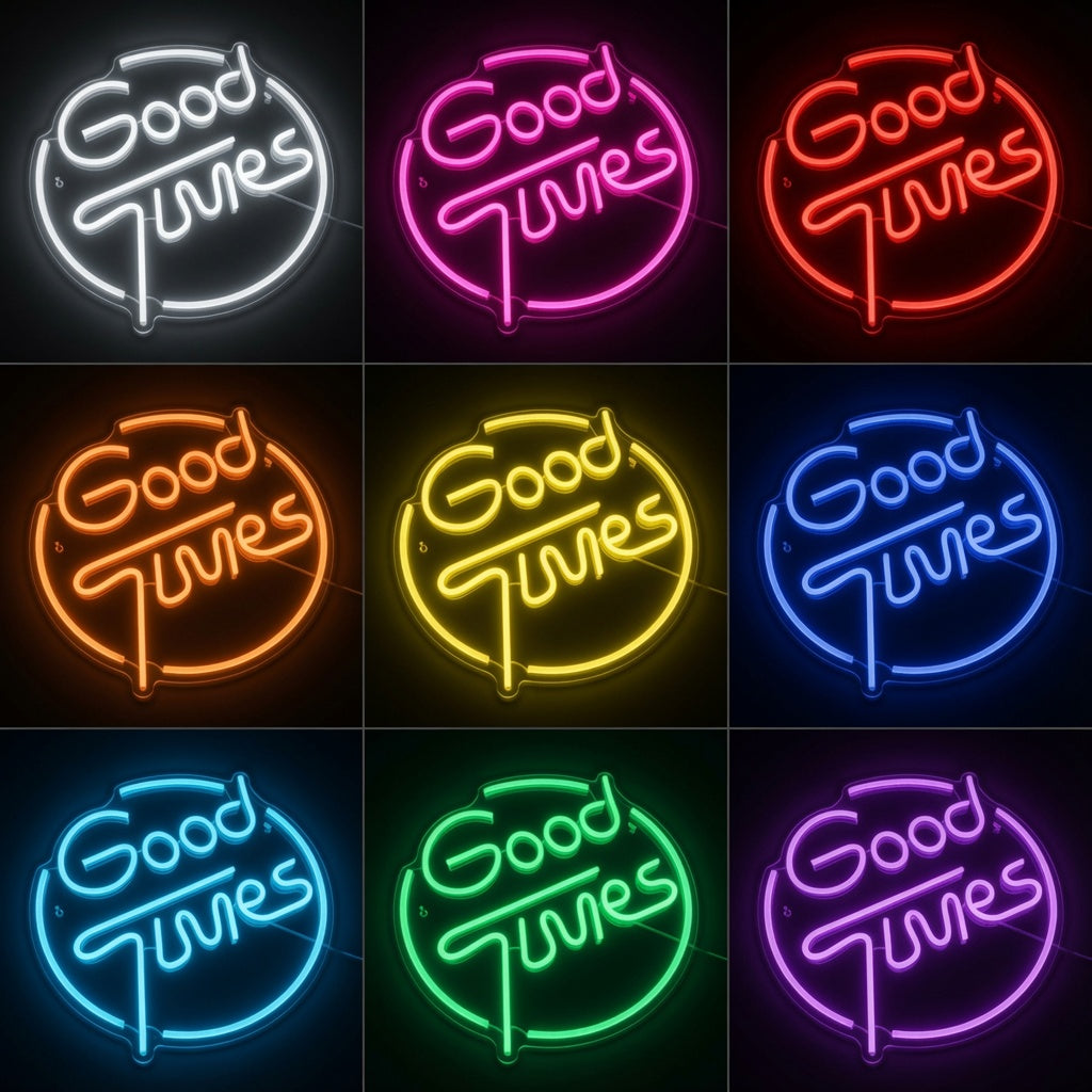 Good Times LED Neon Sign Home Decor - 05 Color Grid