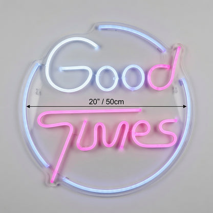 Good Times LED Neon Sign Wall Neon Sign - 04 Size Image