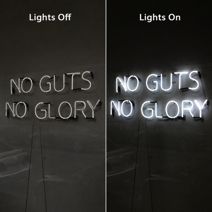 Good Times Typography Wall Decor LED Neon Sign - 06 Day Night Comparison