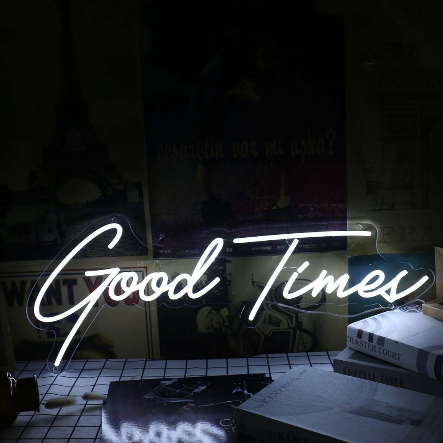 Good Times White Led Neon Sign - Shineneon
