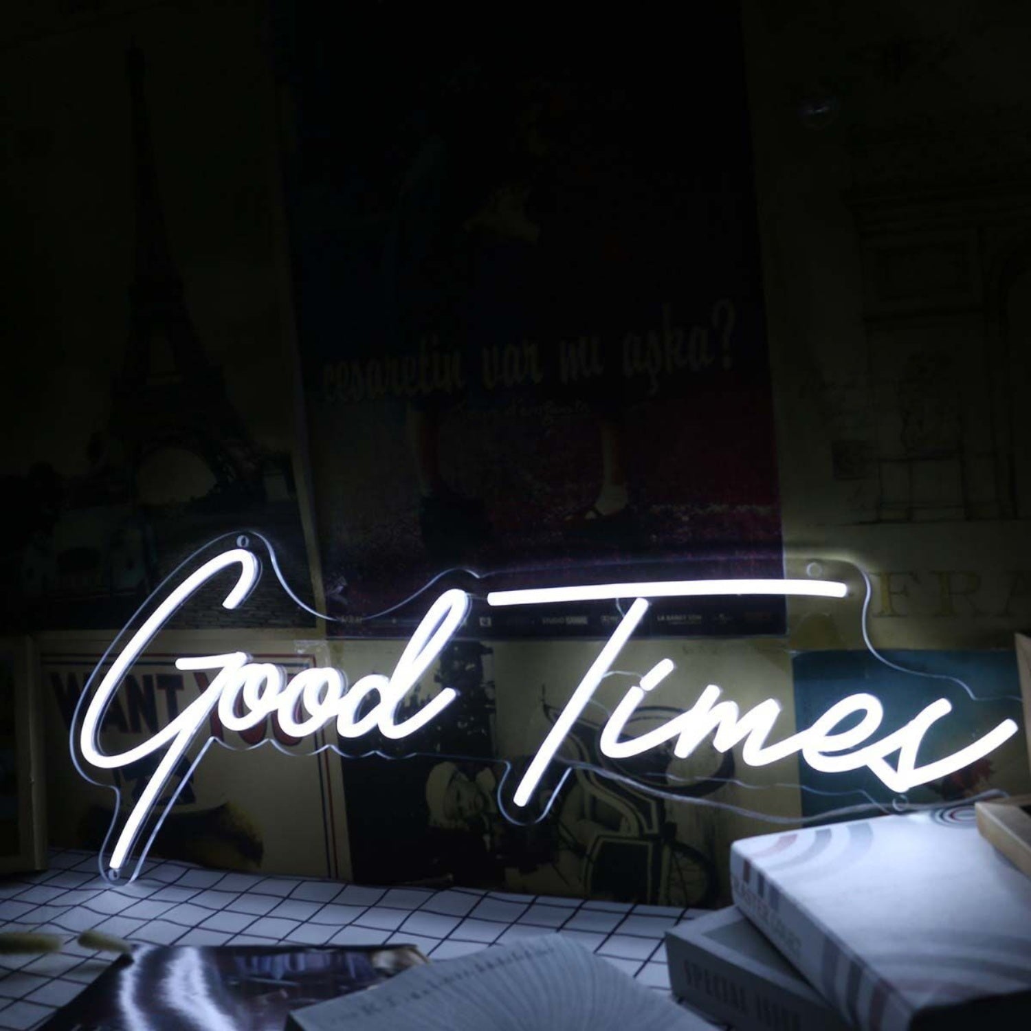 Good Times White Led Neon Sign - Shineneon