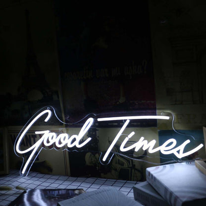 Good Times White Led Neon Sign - Shineneon