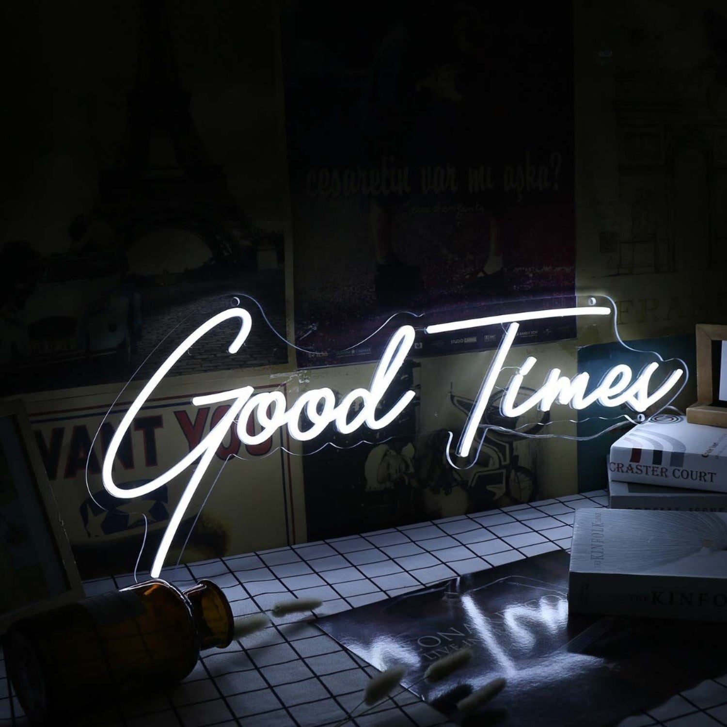 Good Times White Led Neon Sign - Shineneon